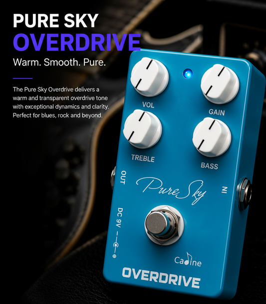 CP-12 Pure Sky OVERDRIVE Guitar Pedal