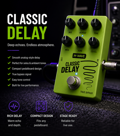 Classic Delay Guitar Effect Pedal