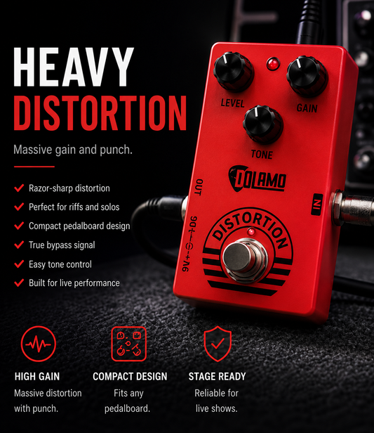 Dolamo D-4 High Gain Distortion Guitar Pedal