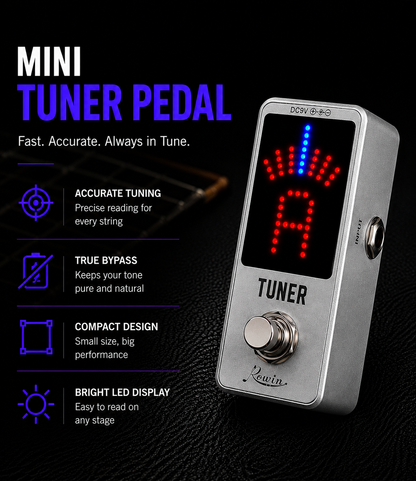 Mini Chromatic tuner Pedal